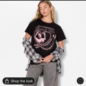 Women's Selena Gomez Call Me When You Break up‎ Short Sleeve- Black M